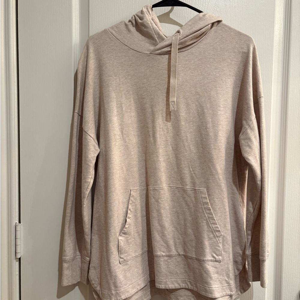 Beige Hooded Sweatshirt